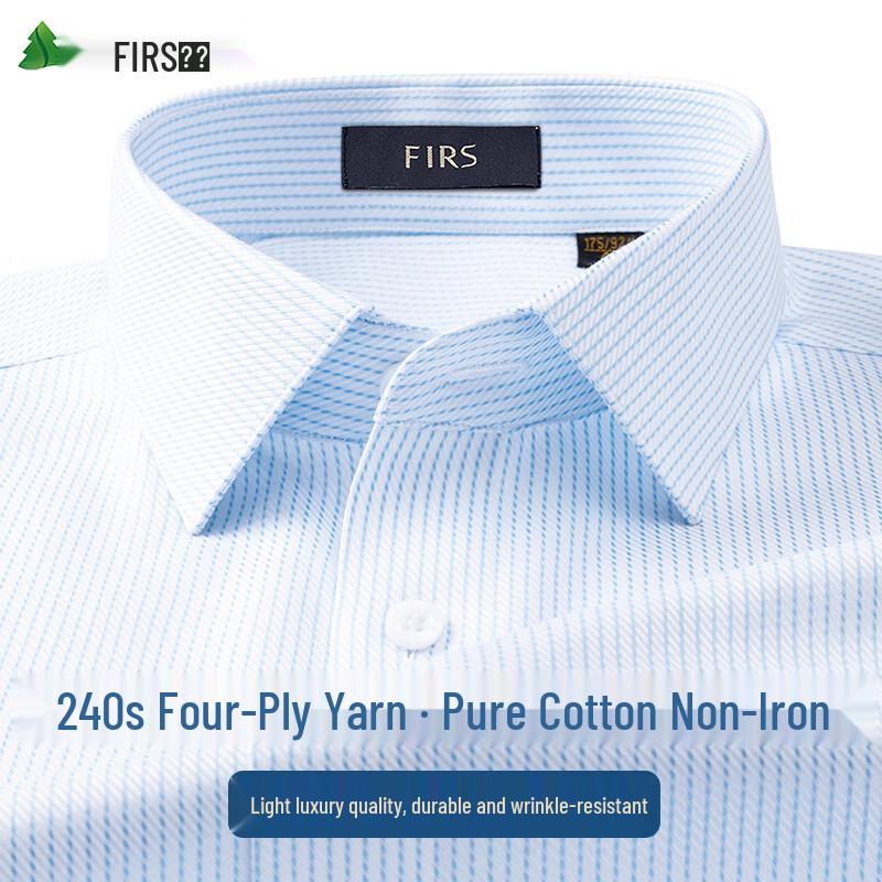 

FIRS Men s 240-Thread Count Pure Cotton Non-Iron Business Shirt 180/100A (42)