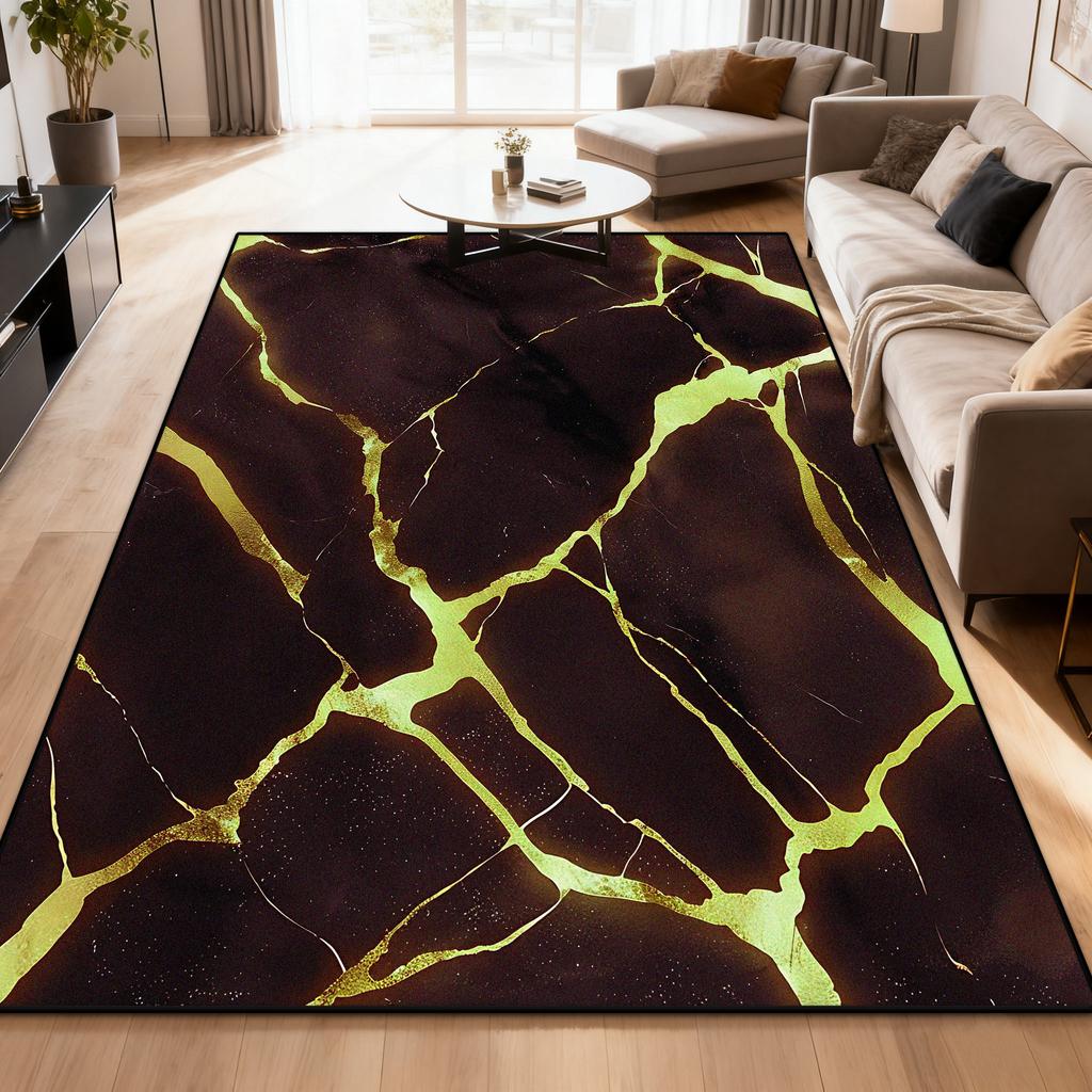 Abstract Marble Texture Carpet Living Room Nordic Decoration Sofa Area Rugs Non-slip Study Bedroom Balcony Washable Floor Mat