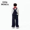 Mały MO&Co. Unisex Ogrodniczki Jeansowe dla Dzieci KBE3JPS003