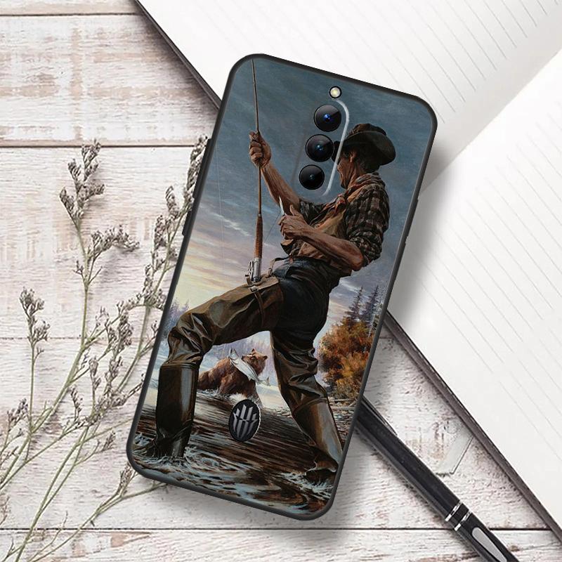 Fish Fishing Fisherman Case For ZTE Nubia Red Magic 10 Air 6S 7S 7 Pro RedMagic 10S 9S 8S 8 9 10 11 Pro Plus Funda