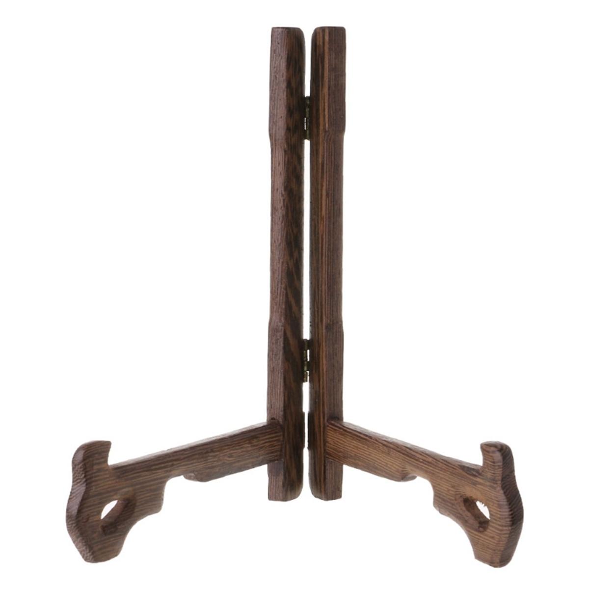 

Multifunction Picture Bracket 3-7inch Wooden Easels Plate Holder Photo Frame Stand Display Stand 7inch