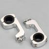 1 Pair Silver CNC 7/8" To 1" Motorcycle Pit Bike Handguard Bracket Securing Clip