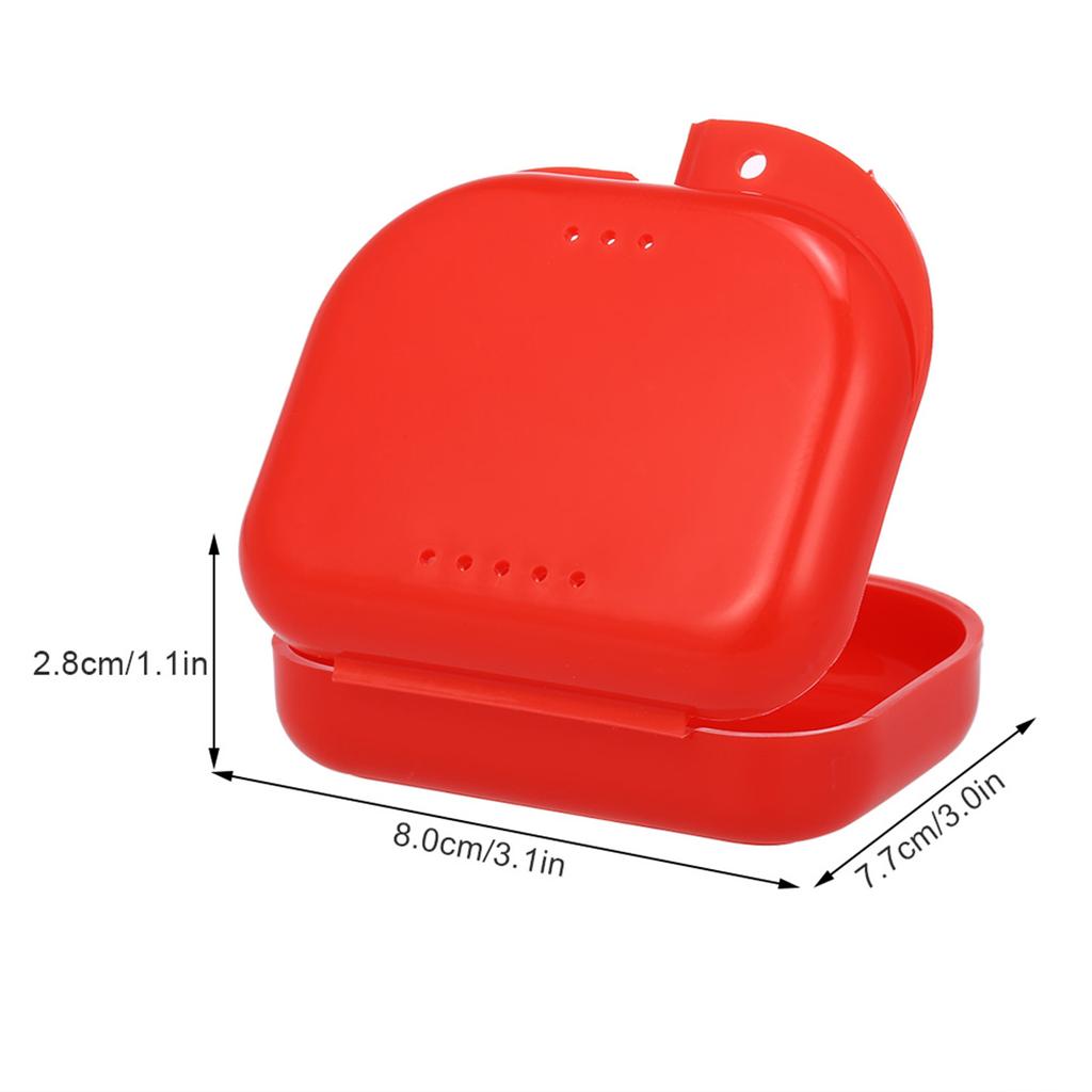Denture Box Denture Case Dental False Teeth Cleaning Box Denture Bath Container Retainer Denture Holder