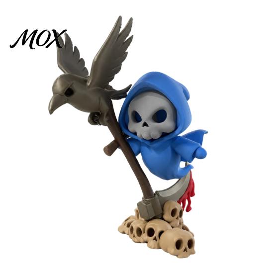 Cute Crow Skull Figurines Halloween Sickle And Ornament, 3D Printed Desktop Decoration, Collection Ornaments Funny Print Collectible Figurine for Home