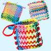 Kit Rază de Țesut DIY Pentru Copii Începători Benzi Elastice Curcubeu Set de Meșteșuguri Bandă de Păr Handmade Suport de Oală Rază de Tricotat Cadou de Petrecere