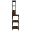 Baker s Shelf with 6 Shelves Smoked Oak Finish 90 x 40 x 180 cm Engineered Wood