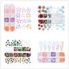 Holographic Laser Nail Decoration 12 Grids Plum Christmas Series Butterfly Nail Glitter Sequins