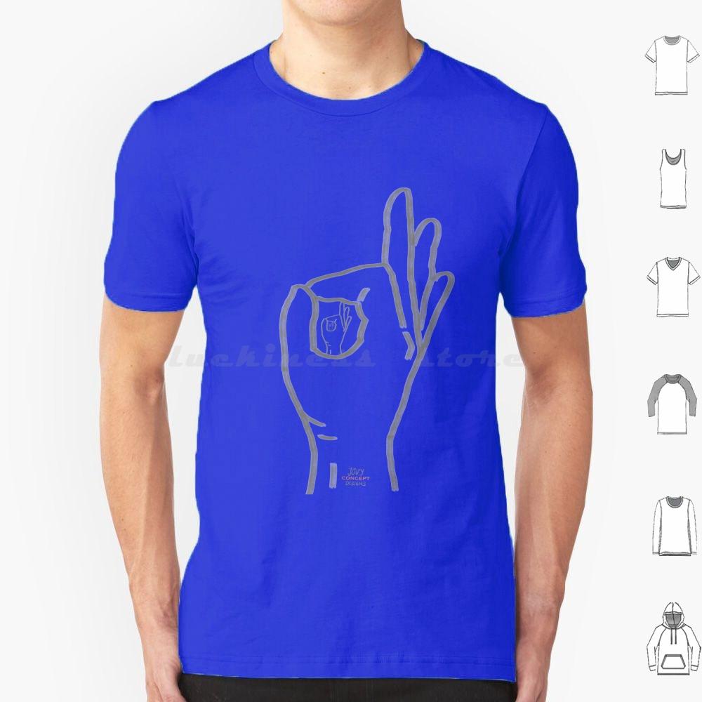 Okey Ok Okey Ok Hand T Shirt Cotton Men Women DIY Print Ok Sign Success Hand Symbol Happy Positive Gesture Good Smile Finger