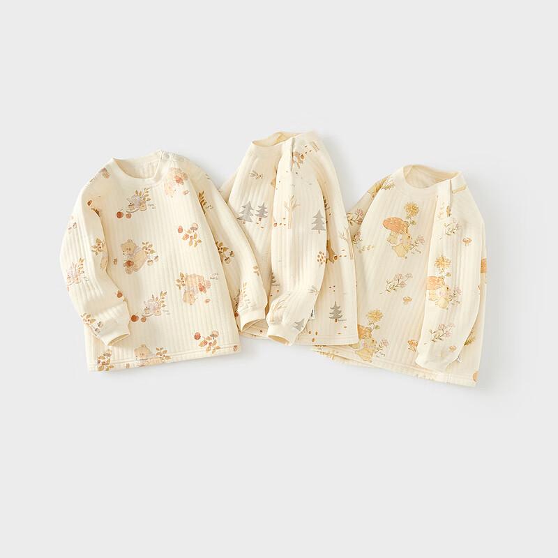 Tongtai Baby Pure Cotton Long Sleeve Thermal T-shirt 90cm