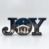 JOY Christmas Wooden Ornament: Creative Home/Office Decoration