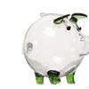 Piggy Creative Holder Clear Saving Pot Cute Animal Pig Money Bank Jar for Tabletop Home