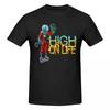 T-shirt Unisex Vintage Gioco High On Life Streetwear Maglietta in Cotone