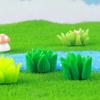 10Pcs Mini Resin Simulated Grass Pile Moss Micro Landscape Decoration Crafts Micro Landscape Garden Decoration Accessories