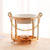 Elegant Gold Cage Shape Essential Oil and Candle Burners Diffuser for Home Decors and Relaxation in a Portable Designs