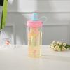 Water Bottle High Value Cute Plastic Cup Summer Girl Cartoon Flower Tea Cup Tea Separation Tea Cup Portable Sports Water Cup