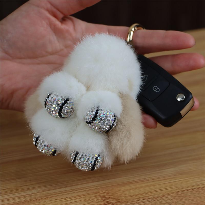 Mink Hair Bunny Mini Cute Fur Cute Rabbit Plush Jewelry Bag Keychain Pendant Mobile Phone Pendant