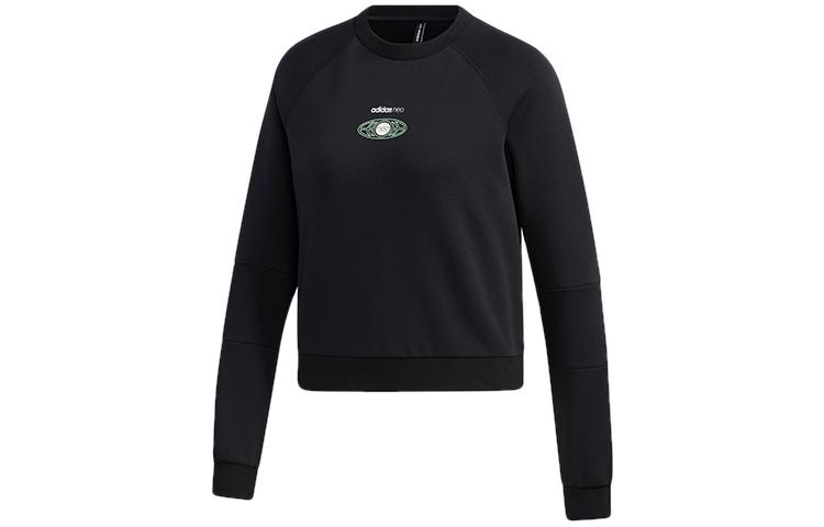 Adidas Neo Sweatshirts Women s Black Crew Neck Moderate Regular GM2314 M
