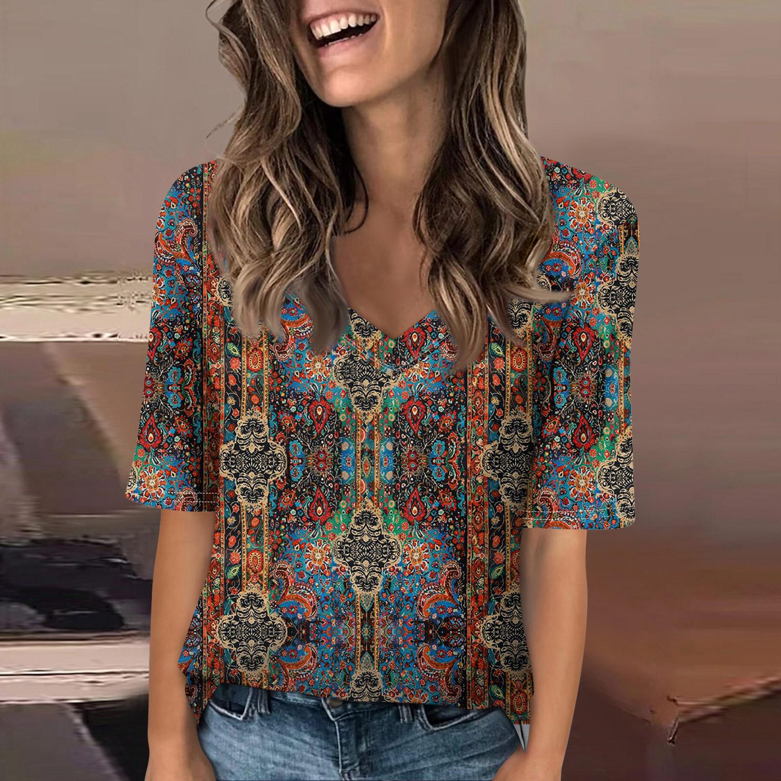 Long Sleeve Shirts for Women Womens Long Sleeve Tops Long Sleeve Tops for Women Womens Long Sleeve T Shirts Casual Printed Design XXXL