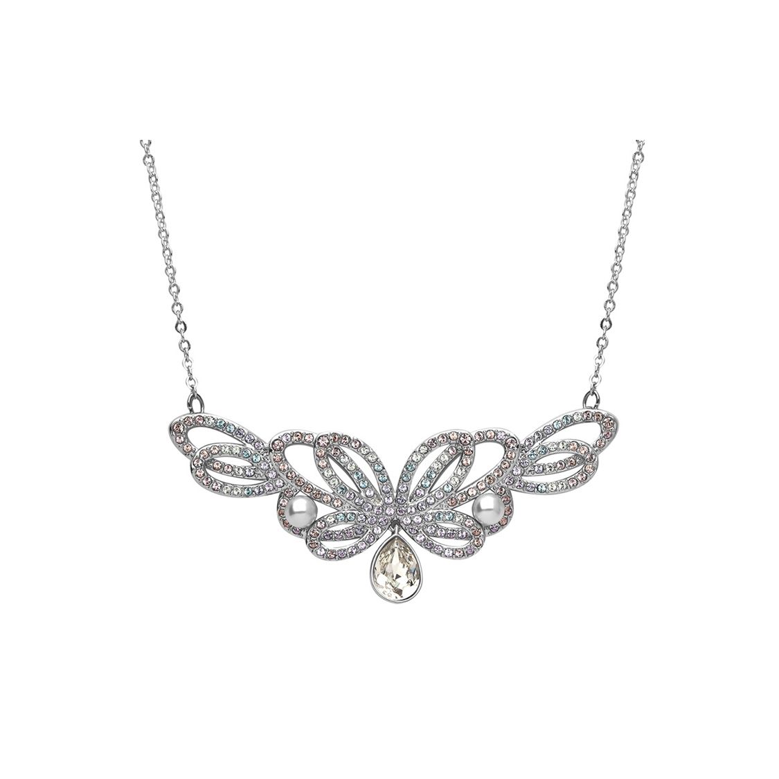 

Swarovski Escape Medium Necklace Women necklace Silver 5189484 Box (Random Color),F,Silver