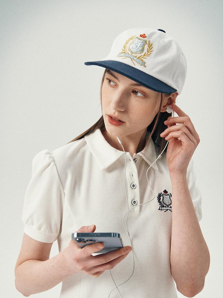 Olinkeompeulliteu Alcp High School Cap (Navy & White)