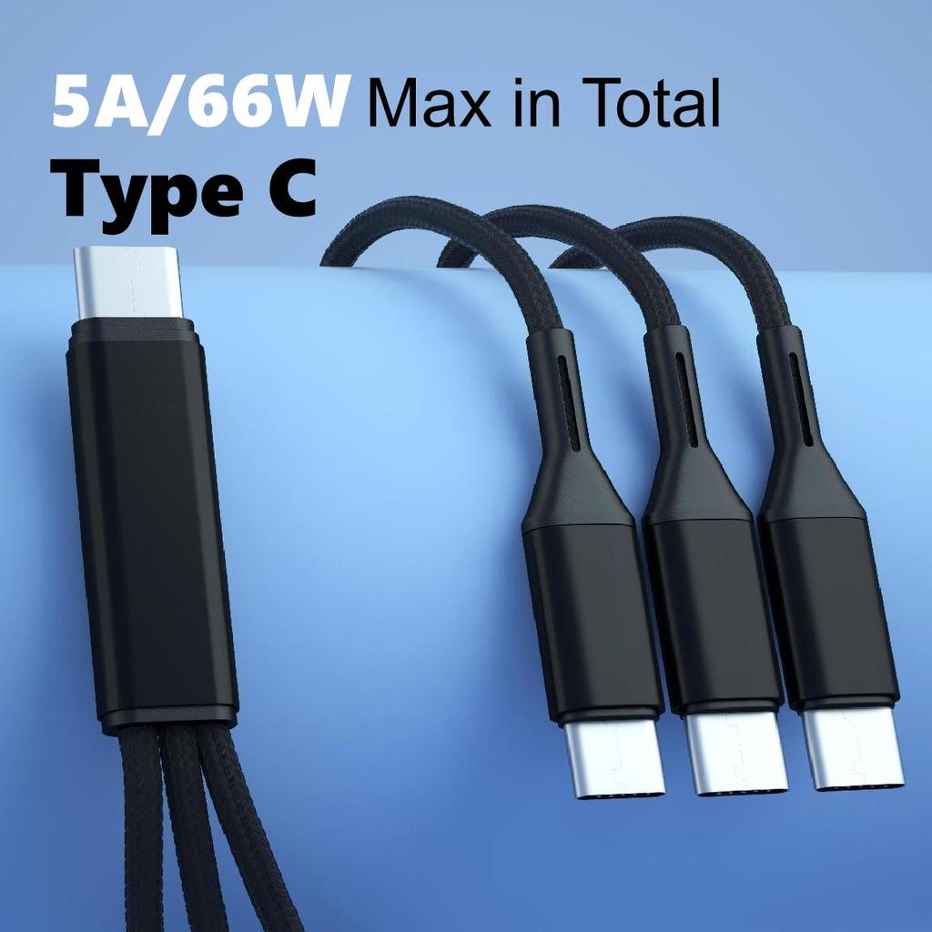 Cavo di ricarica USB C a USB C 3 in 1 GIMIRO Cavi di trasferimento dati di ricarica rapida di tipo C