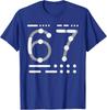 Funny Morse Code 67 Meme Six Seven Graphic Unisex T-Shirt