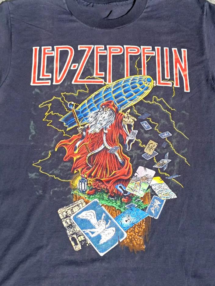 Led Zeppelin 80 s Zoso The Hermit Wizard T-shirt size S-5XL XXL