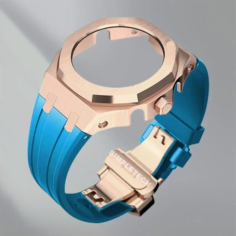 Mod Kit GEN5 GA2100 Metal Bezel for G shock Casioak Modification 4th Generation Rubber&Steel Watch Case Strap GA-B2100 2110
