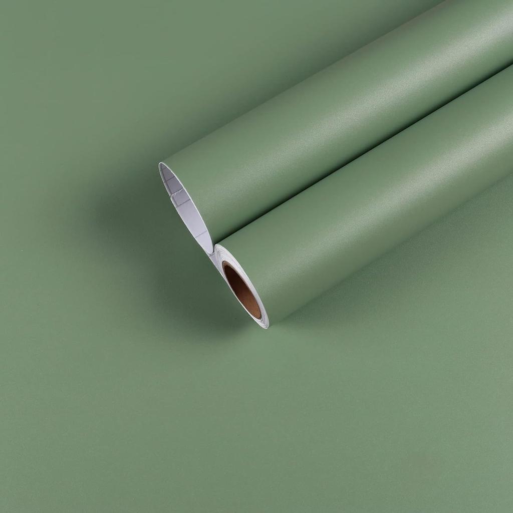 Solid Color Matte Frosted Contact Paper Vinyl Self Adhesive Waterproof Wallpaper for Home Decor Peel and Stick Sticker