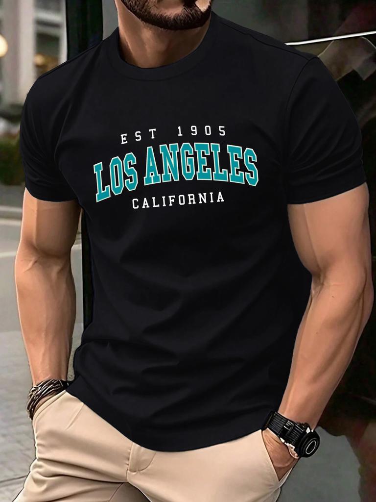 Usa Est 1905 California Printing T Shirt For Man ONeck Casual TShirts Summer Cotton Sportswear Unisex Loose Short Sleeve