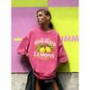 Hand Picked Fresh Lemons Print Women Washed T-Shirt O-Neck Casual T Shirts Cotton Breathable Clothes Loose Short Sleeves