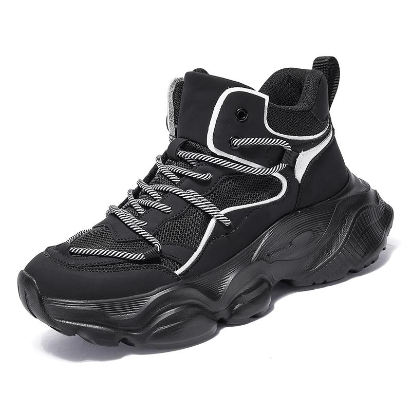 Fashion Thick Bottom Platformed Dress Shoes Men Heels White Dress Shoes Men Gray Man Boots Sneakers Sport Loufers Hit Sporty Pie