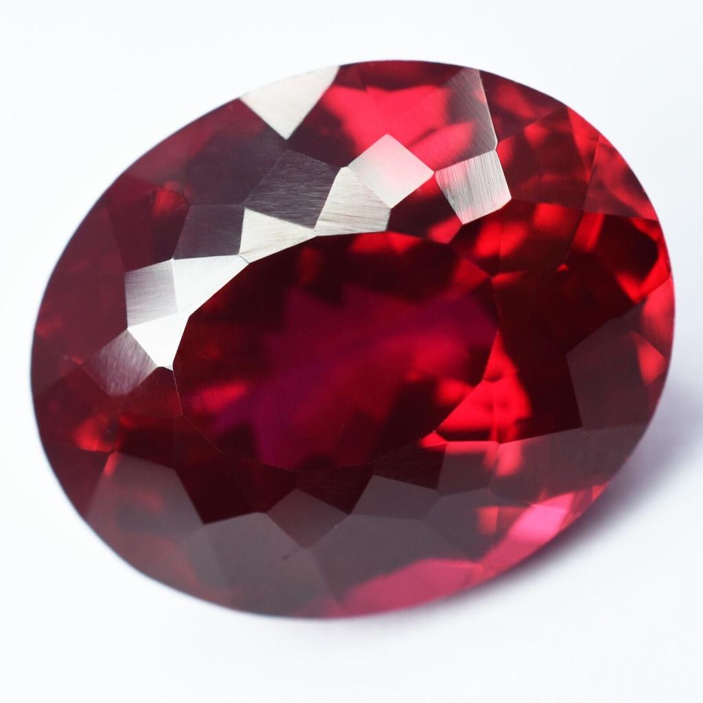 Genuine Red RUBY Smooth OVAL Shape Loose Gemstone 16.65 Ct Natural CERTIFIED YS-651