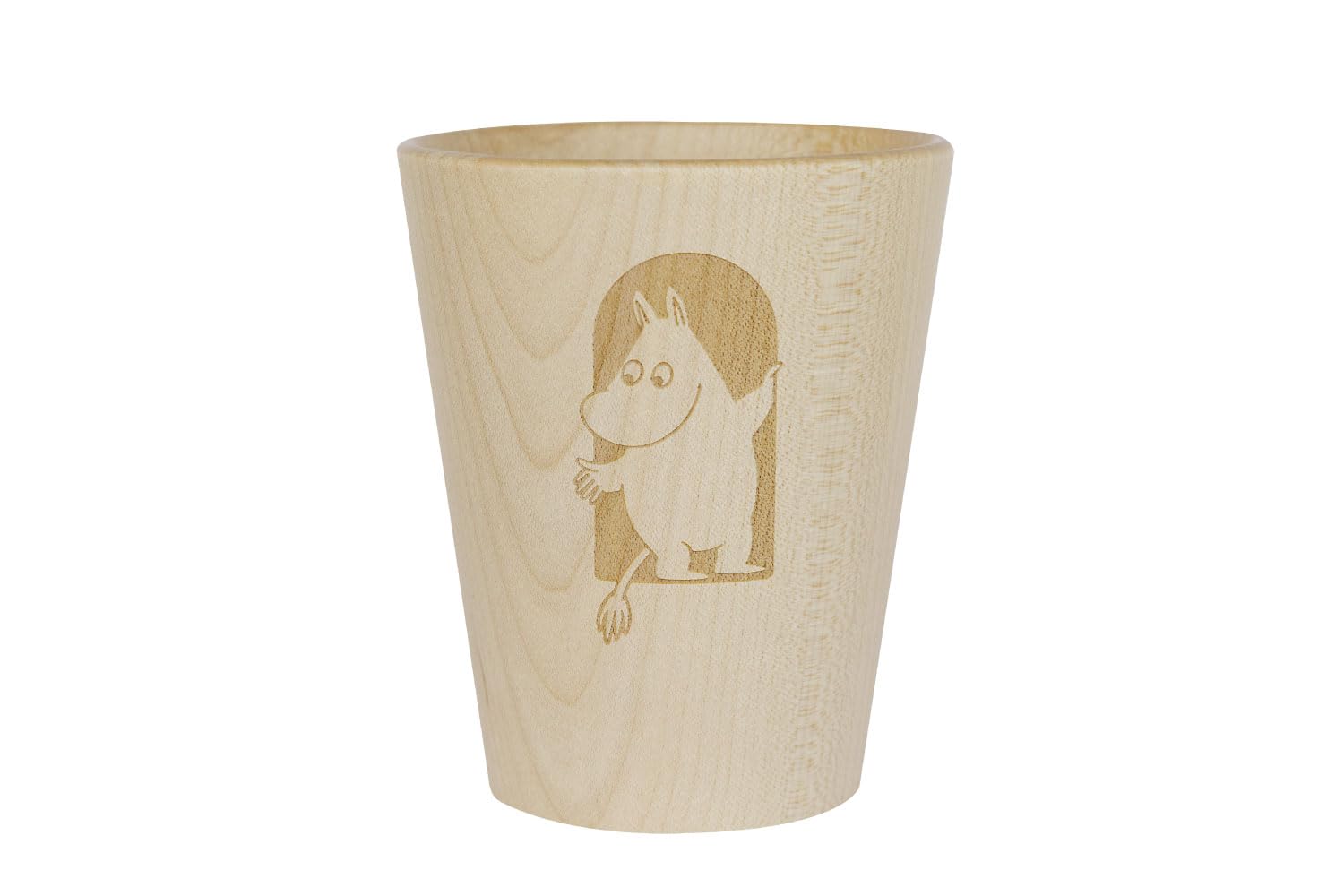 

TOUGEI Moomin 80th Anniversary Straight Cup, Large, Natural Maple Wood