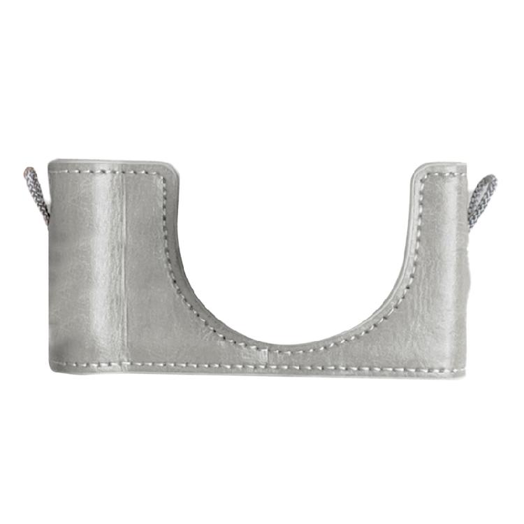 Elegant Leather Camera Case Half Camera Sleeve Bag Durability For ZV 1M2/ZV 1F With Convenient Bottom Access