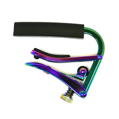 SHUBB Capodastre de Guitare Distributeur Japonais Manchon Noir Perle Paua pour Guitares à Cordes d'Acier C1p/B (Modèle autorisé) -