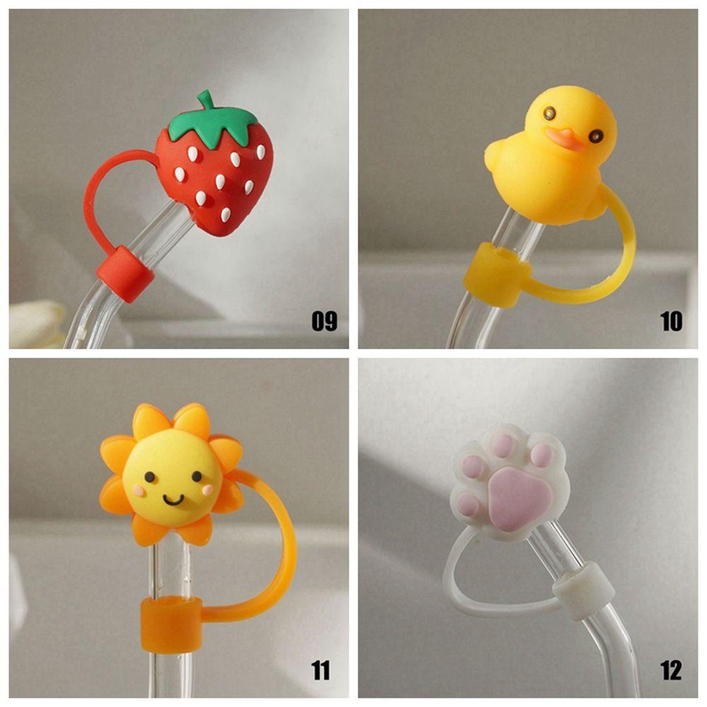 Anti-Dust for Straws Silicone Anti-Dust Cap Bottle Accessories Straws Decorative Cap Straw Plug
