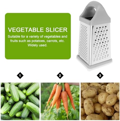 Seitige Stainless Steel Multi-Function Kitchen Vegetable Slicer with Storage Box for Grating Slicing Shredding Food Prep Efficient Tool