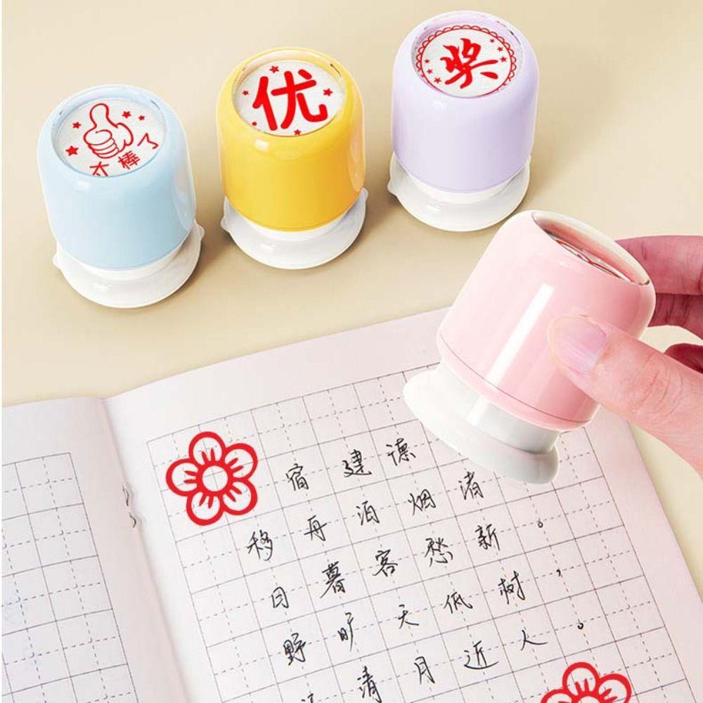 Durable Design Teacher's Seal DIY Stamper Children's Reward Seal  School Supplies
