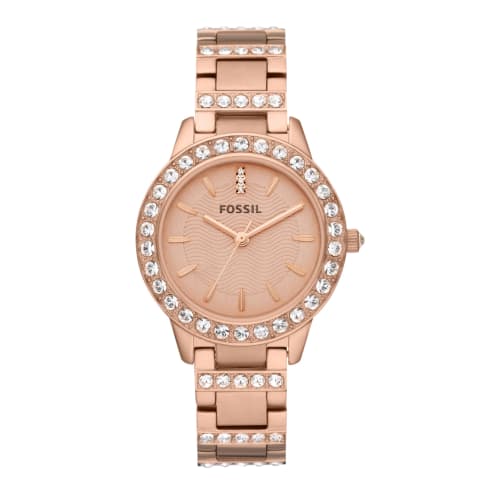 

Fossil JESSE ES3020 Women s Watch, Pink Gold