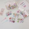 6Pcs Cute Cartoon Mini Cartoon Button Badge Kawaii Retro Girls Kids Backpack Pencil Bag DIY Decorative Brooch Pin Accessories