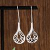 1 Pair of Fashion, Fashion and Art Hollow Leaf Stud Earrings