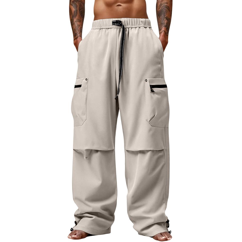 Men's Outdoor Sports Loose Big Pocket Workwear Trousers