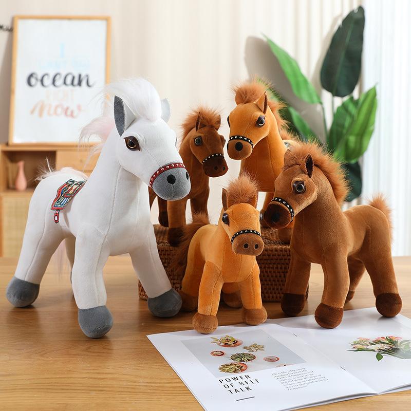 Year of the Horse mascot doll simulation pony plush toy pony children's zodiac doll rag doll
