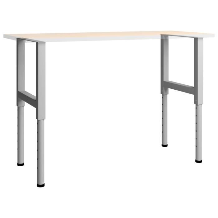 Workbench Frames - vidaXL - 2 Pcs - Metal - 55x(69-95,5) Cm - Adjustable Height