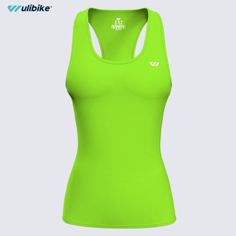 

Женская майка-борцовка Wulibike из ледяного шелка - Прохладная, дышащая, быстросохнущая спортивная одежда для бега и фитнеса Double Extra Large неоновый зеленый