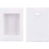 30pcs Foldable Creative Kraft Paper Box Wedding Favor Boxes Favour Box Paper Gift Box with Clear Window Rectangle White Box: 12.5x8.5x1.5cm