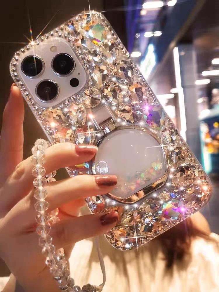 Sticla de parfum de lux cu stras potrivit pentru iPhone12345promax Husa pentru telefon mobil Apple 16Pro All-inclusive XR/7P