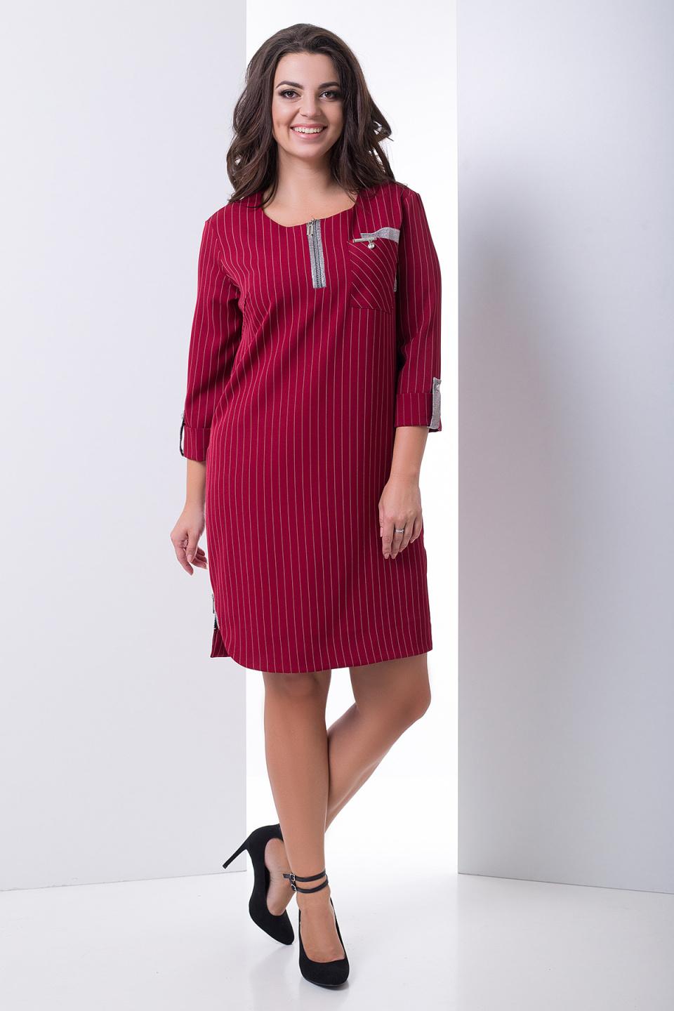 

Сукня Сільва Luzana 4XL бордовий