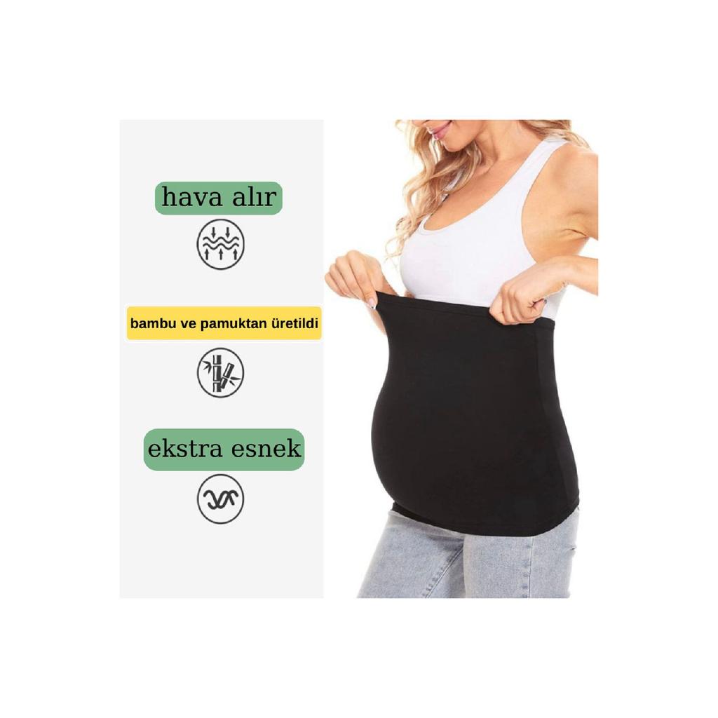 Corset De Maternitate Cu Bandă De Talie Și Compresor Pentru Femei însărcinate Alb